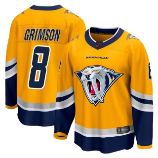 Men's Stu Grimson Nashville Predators Fanatics Branded Special Edition 2.0 Jersey - Breakaway Yellow