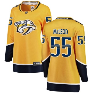 Women's Cody Mcleod Nashville Predators Fanatics Branded Cody McLeod Home Jersey - Breakaway Yellow