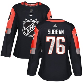 Women's P.K. Subban Nashville Predators Adidas 2018 All-Star Central Division Jersey - Authentic Black