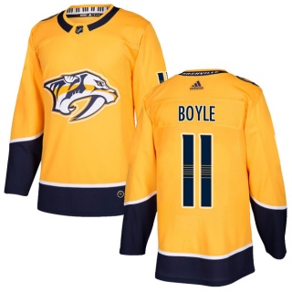 Youth Brian Boyle Nashville Predators Adidas Home Jersey - Authentic Gold