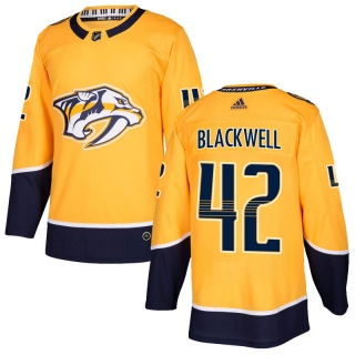 Youth Colin Blackwell Nashville Predators Adidas Home Jersey - Authentic Gold
